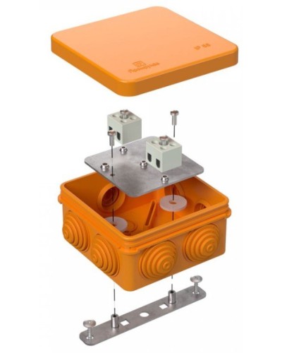 Коробка огнестойкая 80х80х40 (40-0210-FR1.5-4). Коробка огнестойкая для открытой установки. Промрукав в Раменском
