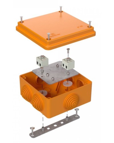 Коробка огнестойкая 100х100х50 (40-0300-FR2.5-4). Коробка огнестойкая для открытой установки. Промрукав в Раменском