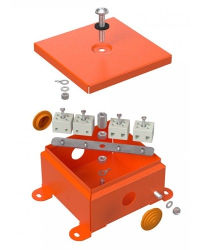 Коробка металлическая огнестойкая 110х110х65 (70-0360-FR2.5-4). Коробка металлическая огнестойкая. Промрукав в Раменском