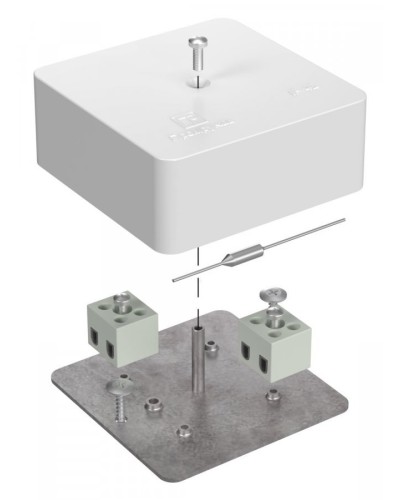 Коробка огнестойкая 75х75х30 (40-0450-FR2.5-4-П). Коробка огнестойкая для открытой установки. Промрукав в Раменском
