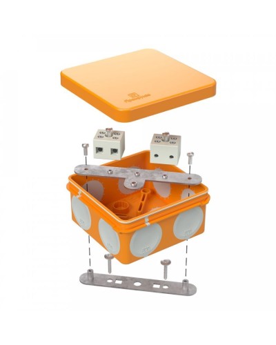 Коробка огнестойкая 80х80х40 (60-0210-FR6.0-4). Коробка огнестойкая для открытой установки. Промрукав в Раменском