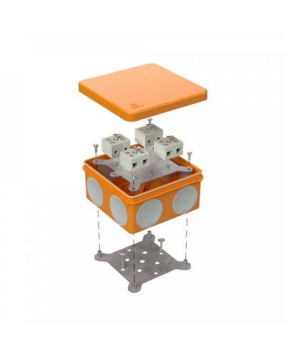 Коробка огнестойкая 100х100х50 (60-0300-FR10.0-8). Коробка огнестойкая для открытой установки. Промрукав в Раменском