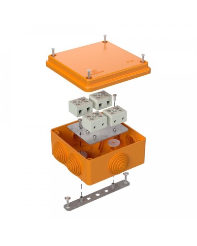 Коробка огнестойкая 100х100х50 для о/п (40-0300-FR6.0-8). Коробка огнестойкая для открытой установки. Промрукав в Раменском