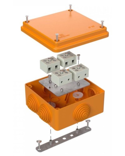 Коробка огнестойкая 100х100х50 для о/п (40-0300-FR2.5-8). Коробка огнестойкая для открытой установки. Промрукав в Раменском