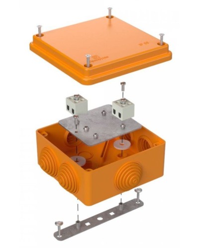 Коробка огнестойкая 100х100х50 (40-0300-FR1.5-4). Коробка огнестойкая для открытой установки. Промрукав в Раменском