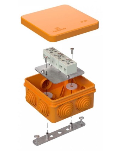 Коробка огнестойкая 80х80х40 (40-0210-FR2.5-6). Коробка огнестойкая для открытой установки. Промрукав в Раменском