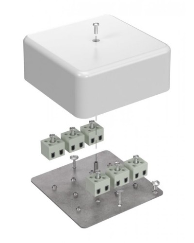 Коробка огнестойкая 103х103х45 (латунь) (40-0470-FR2.5-12-Е60). Коробка огнестойкая для открытой установки. Промрукав в Раменском