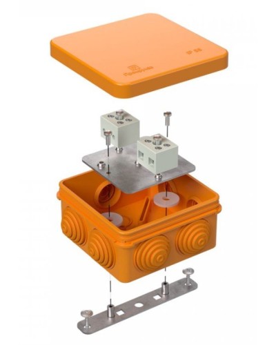Коробка огнестойкая 40-0210-FR6.0-4 Е15-Е120 80х80х40. Коробка огнестойкая для открытой установки. Промрукав в Раменском