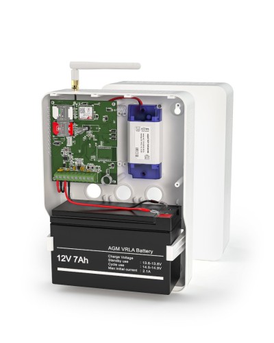 Контакт GSM-14А v.3 (в корпусе под АКБ 1,2-7 Ач с БРП 12V 1А). Панель охранная радиоканальная. Ритм в Раменском