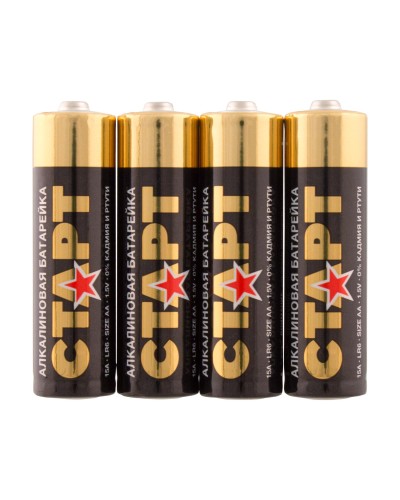 СТАРТ LR6-SH4-BOX (1,5 В, AA, LR6), упак. 4 шт.. Алкалиновые батарейки. СТАРТ в Раменском