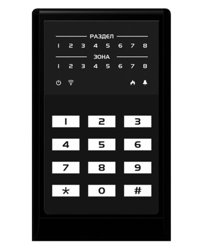 МИРАЖ-КД-04 (black). Кнопочная кодовая панель. Стелс НПП в Раменском