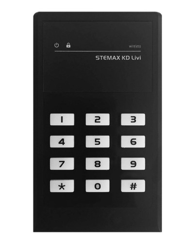STEMAX KD Livi (черный). Беспроводная кнопочная кодовая панель. Стелс НПП в Раменском