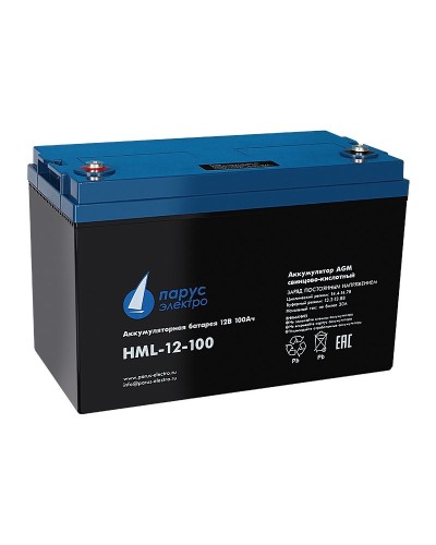 HML-12-100. Аккумулятор герметичный свинцово-кислотный. Связь инжиниринг в Раменском